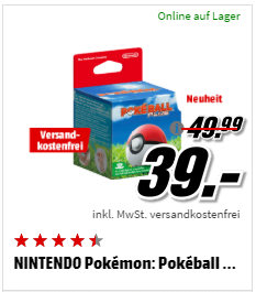 NINTENDO Pokémon: Pokéball Plus (Nintendo Switch) , Controller, Rot/Weiß