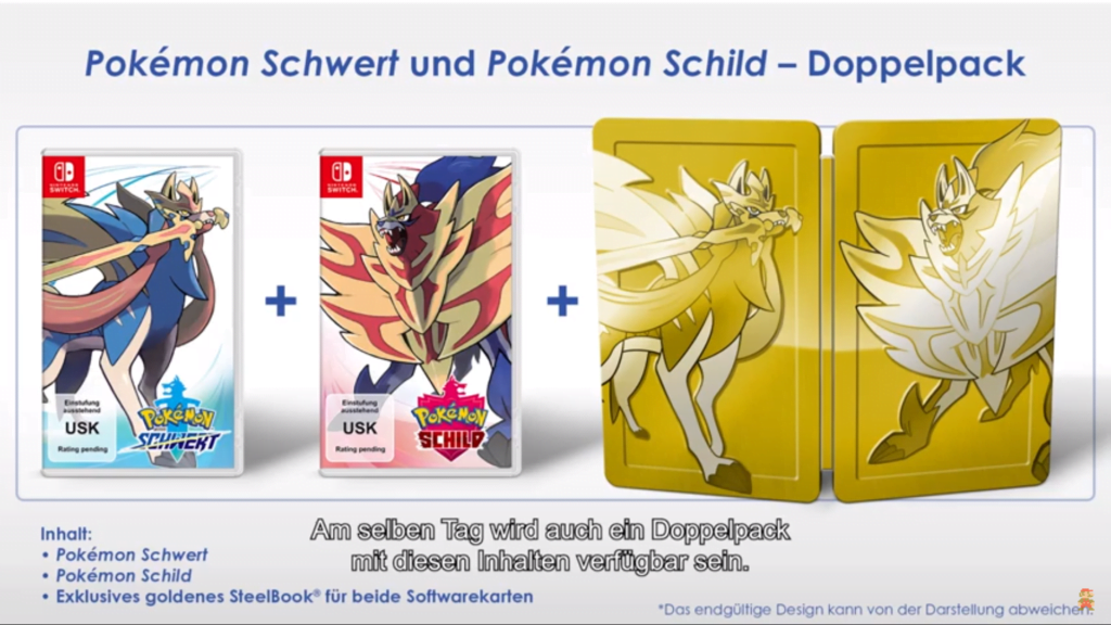 Pokemon Schwert Schild Doppelpack Steelbook